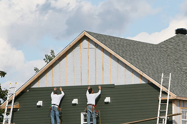 Professional Siding Repair technician working in Highland, IL